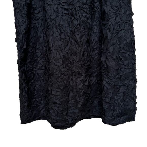EILEEN FISHER Crinkle Silk Dress - Size 12 - 100% Silk - Picture 4 of 8